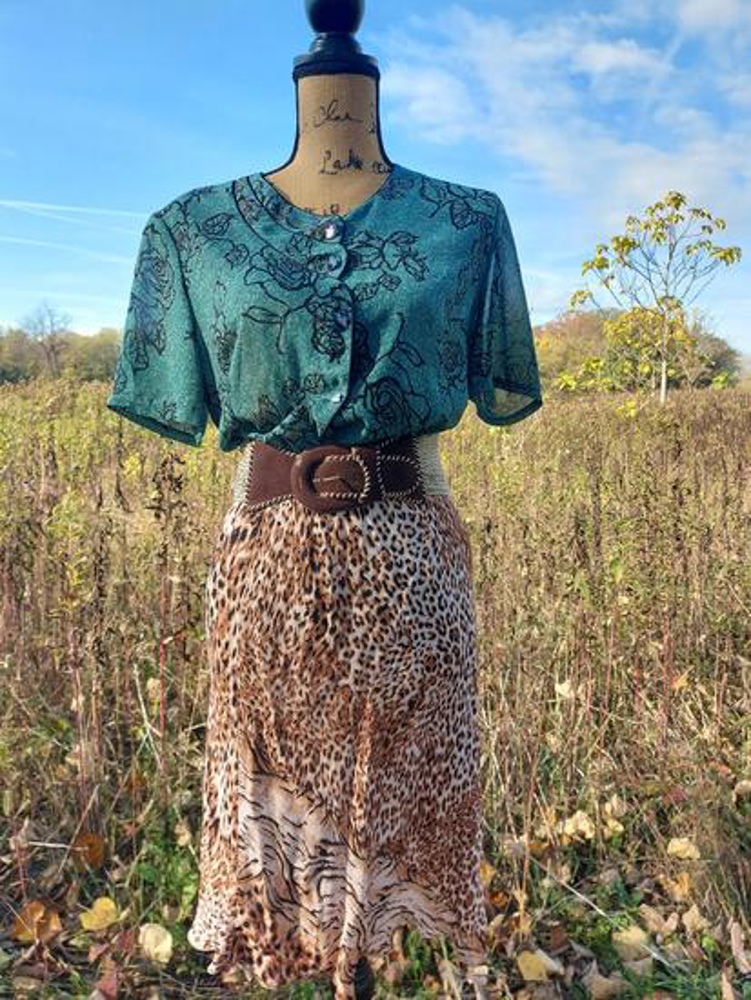 Slika od Vintage leopard suknja