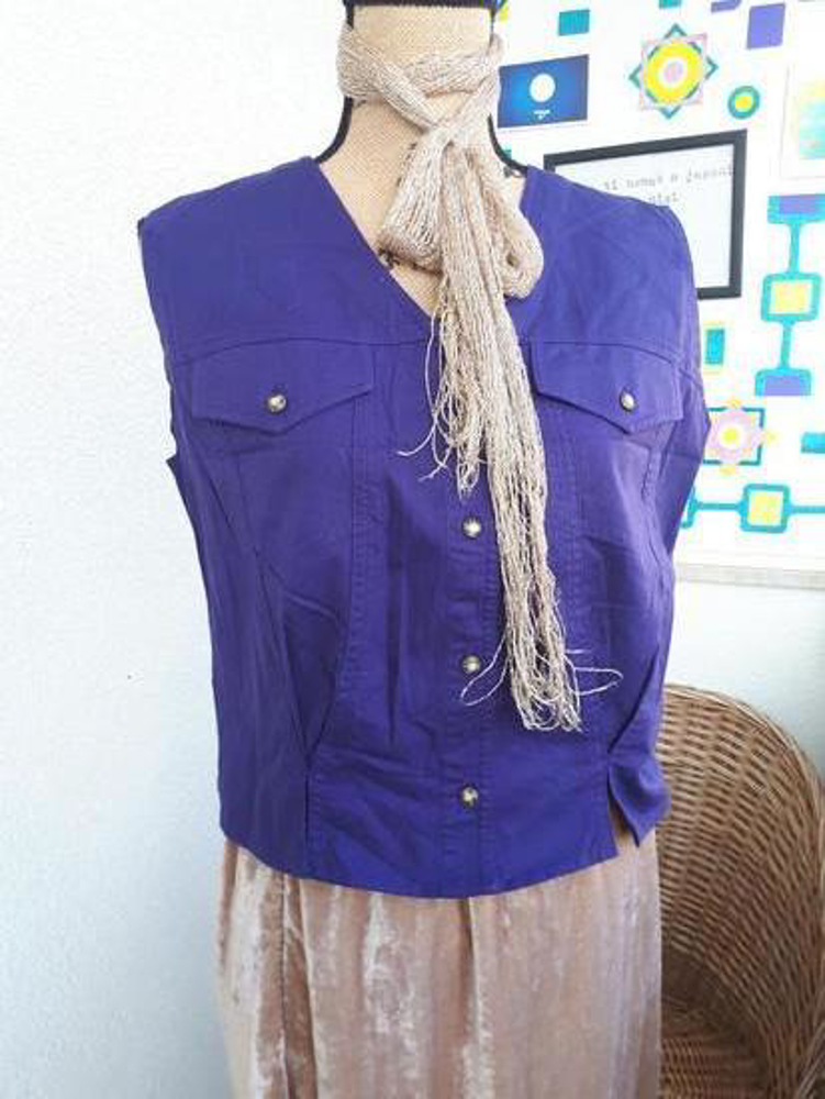 Slika od Vintage ljubičasti prsluk, S/L