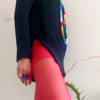 Slika od ZARA tamnoplavi pulover, S/M