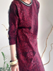 Slika od Leopard bordo haljina, S/XL