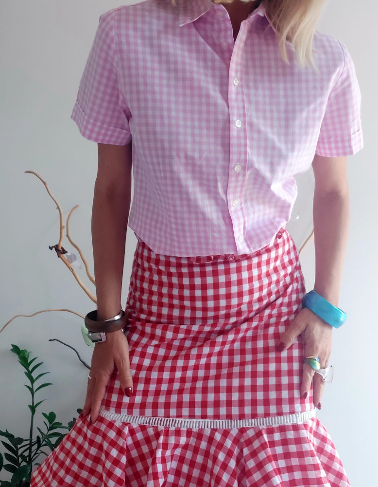 Slika od Vintage pepita košulja, S/M