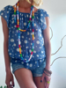 Slika od Vintage točkasta bluza, S/M