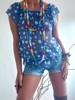 Slika od Vintage točkasta bluza, S/M