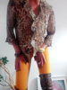 Slika od Vintage leopard košulja povišenih ramena, S/L