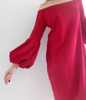 Slika od Crvena off shoulder haljina