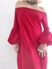 Slika od Crvena off shoulder haljina