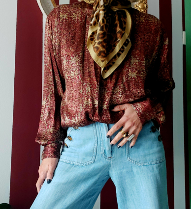 Slika: Vintage Labod košulja od viskoze